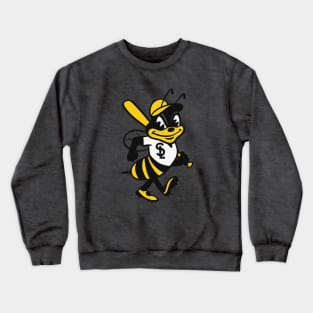 Salt Lake Bees - Retro Bee Mascot Crewneck Sweatshirt